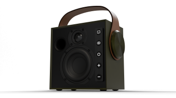 MOREL BIGGIE OLIVE GREEN портативная беспроводная Hi-Fi колонка - 6